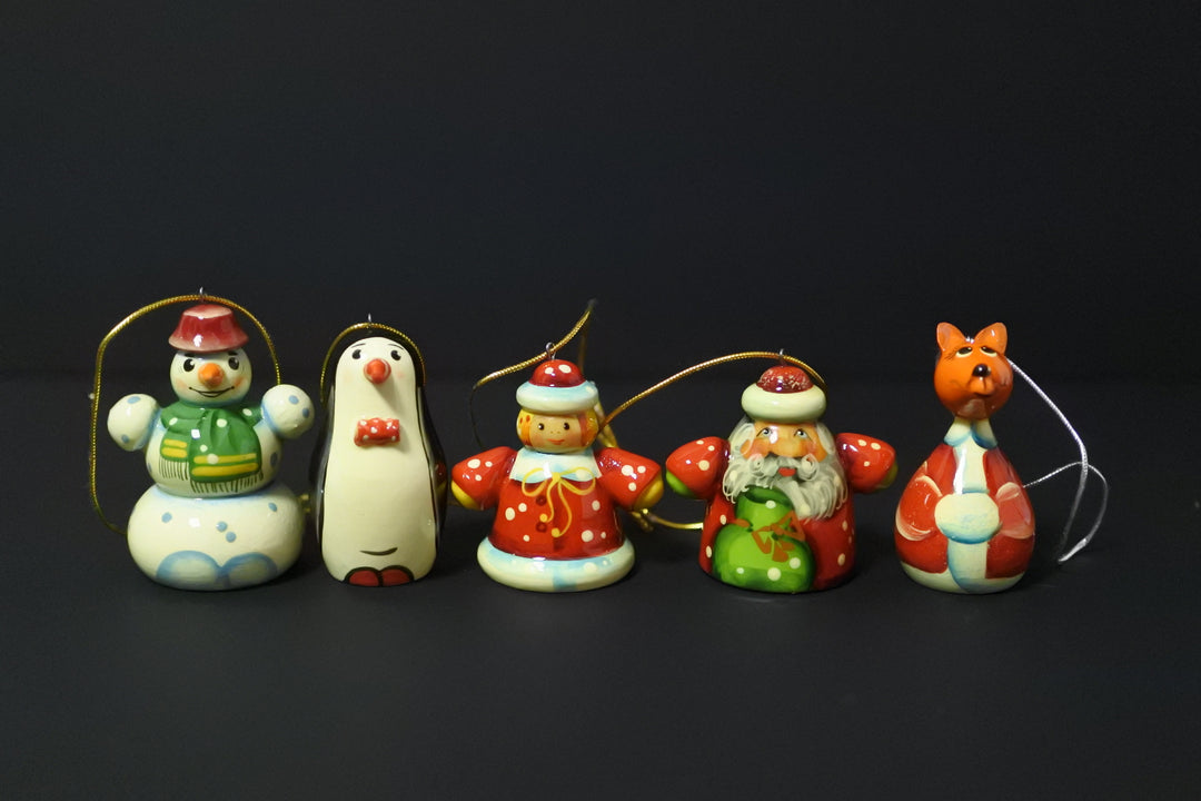 クリスマスツリーのオーナメントセット　グリーン5P-B