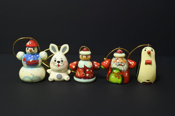 クリスマスツリーのオーナメントセット　グリーン5P-A