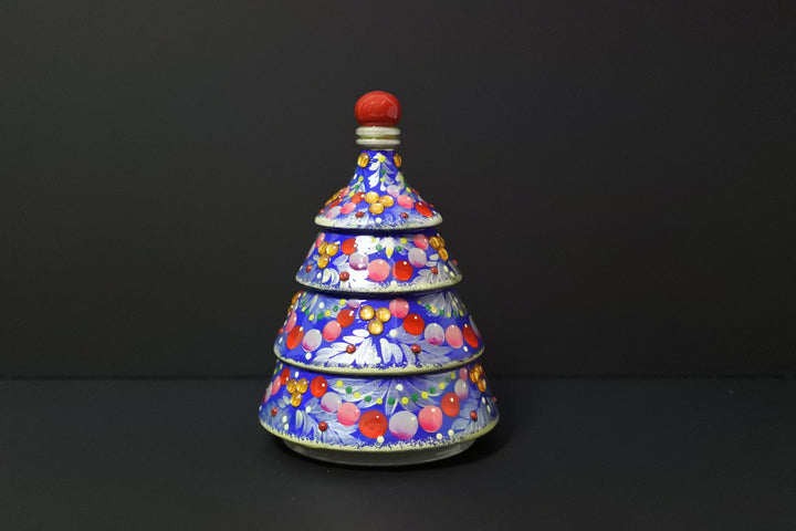 クリスマスツリーのオーナメントセット　ブルー3P-A