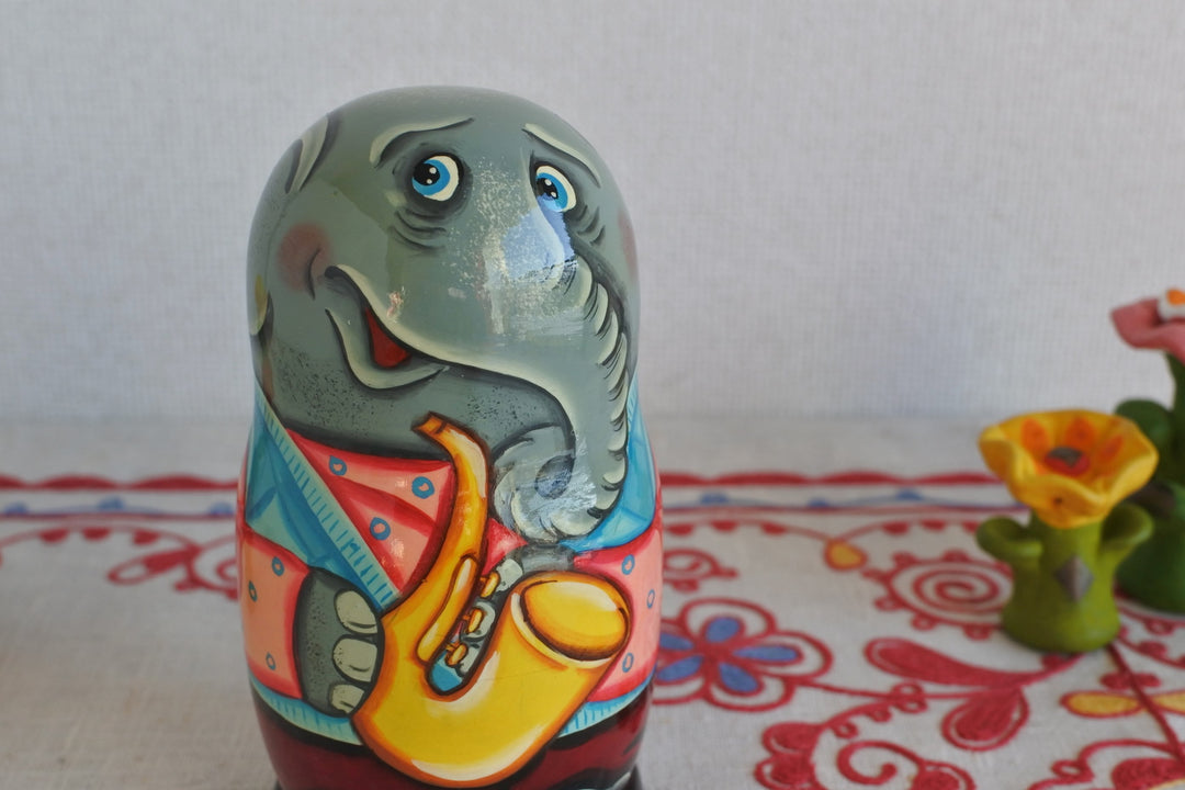 マトリョーシカ　ゾウの音楽隊　3P