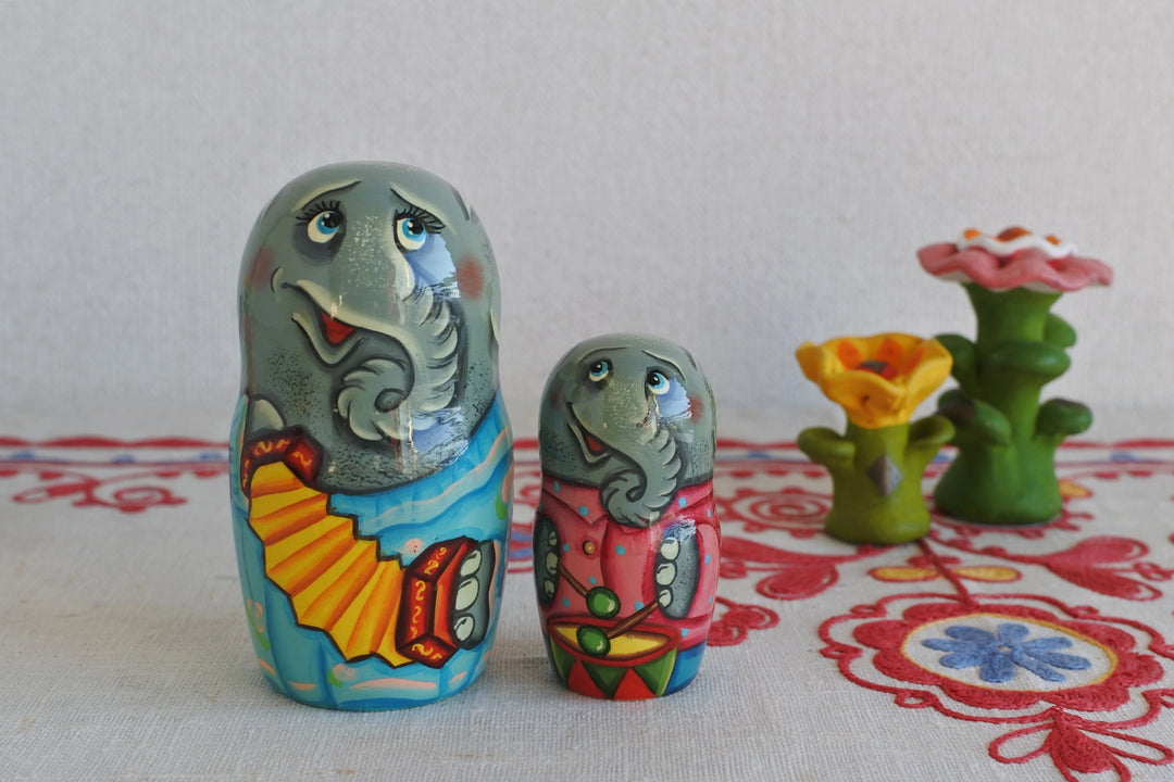 マトリョーシカ　ゾウの音楽隊　3P