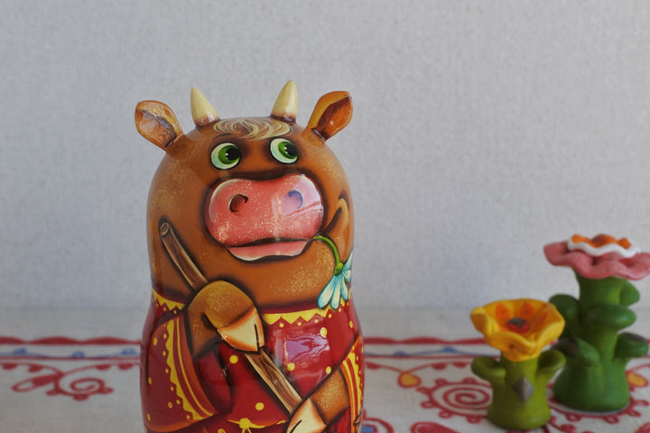 マトリョーシカ　ウシさんの草刈り3P