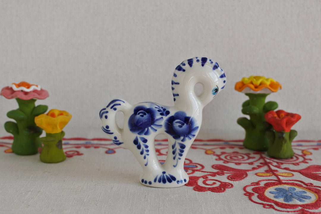 ベショーリ陶磁器工房　藍の馬　2026干支午