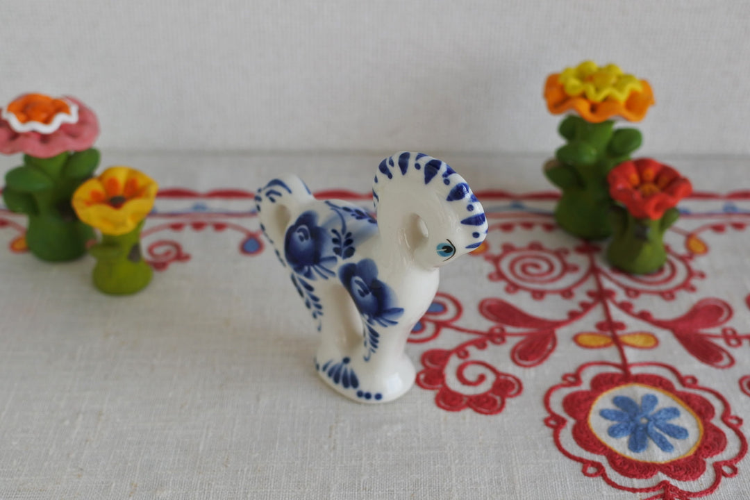 ベショーリ陶磁器工房　藍の馬　2026干支午