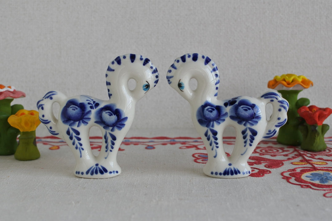 ベショーリ陶磁器工房　藍の馬　2026干支午