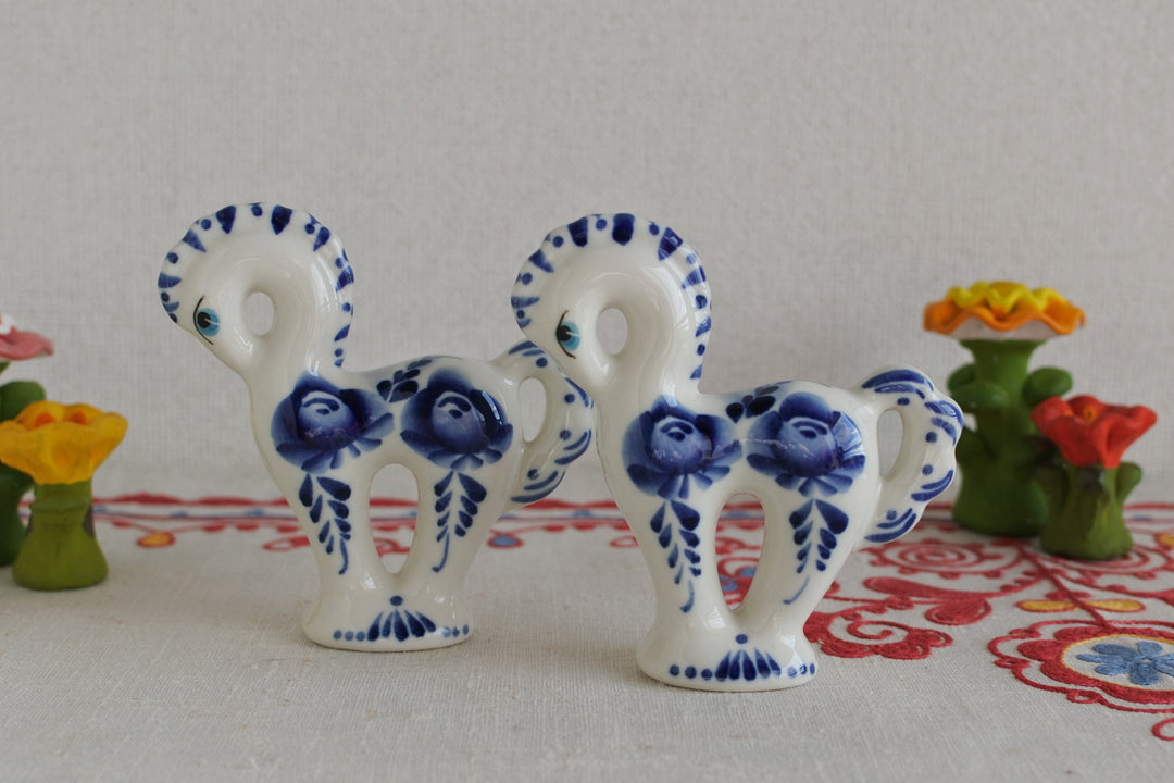 ベショーリ陶磁器工房　藍の馬　2026干支午