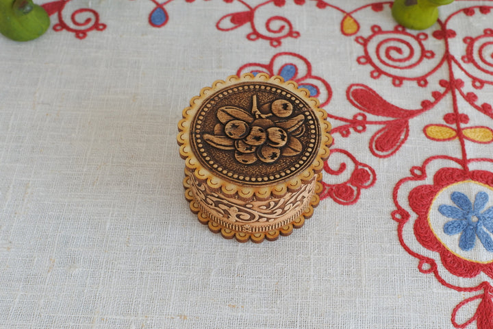 白樺細工ベレスタ　小箱 　クランベリー