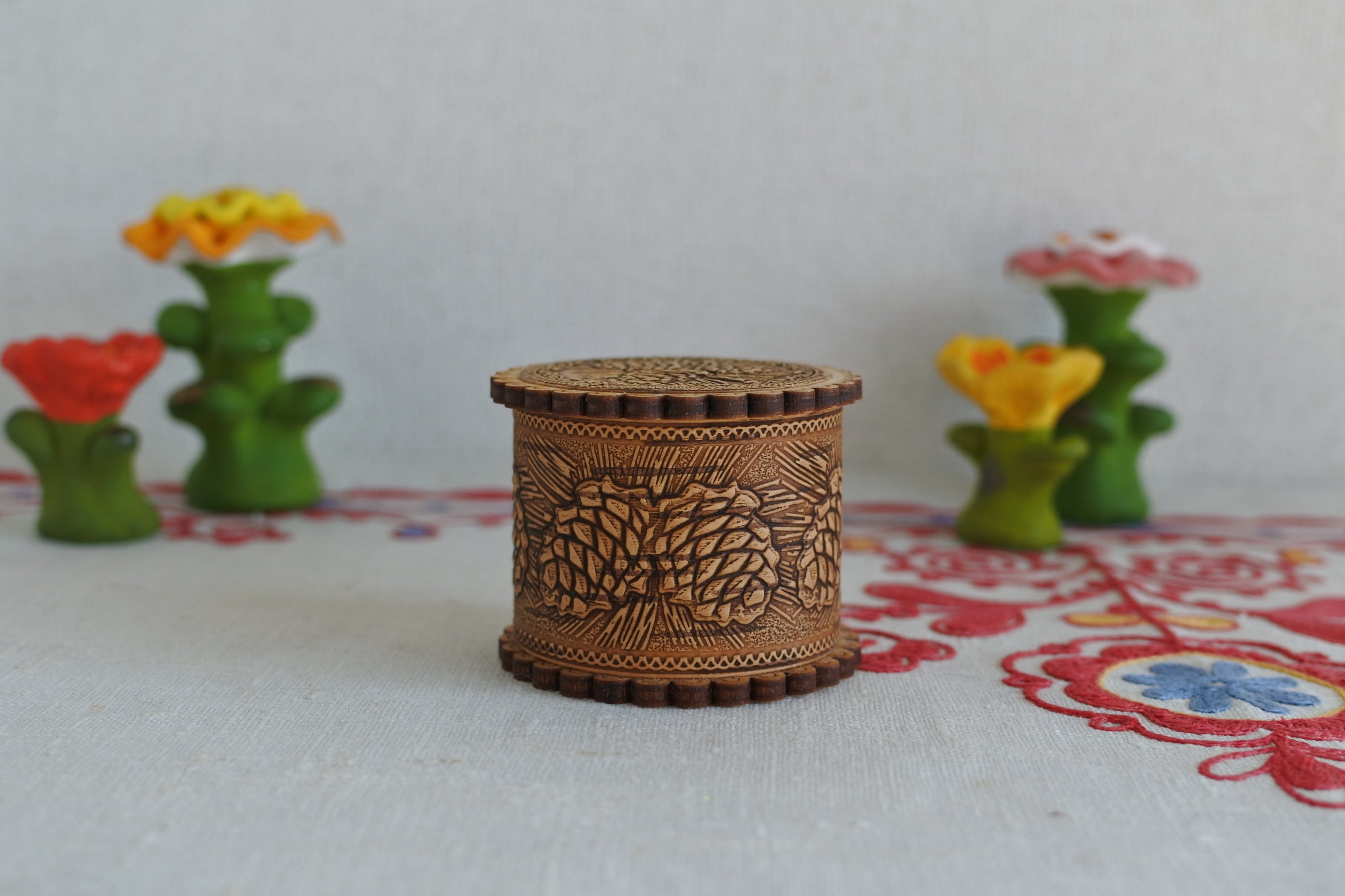 白樺細工ベレスタ ボックス 小箱 白樺樹皮 アクセサリーケース