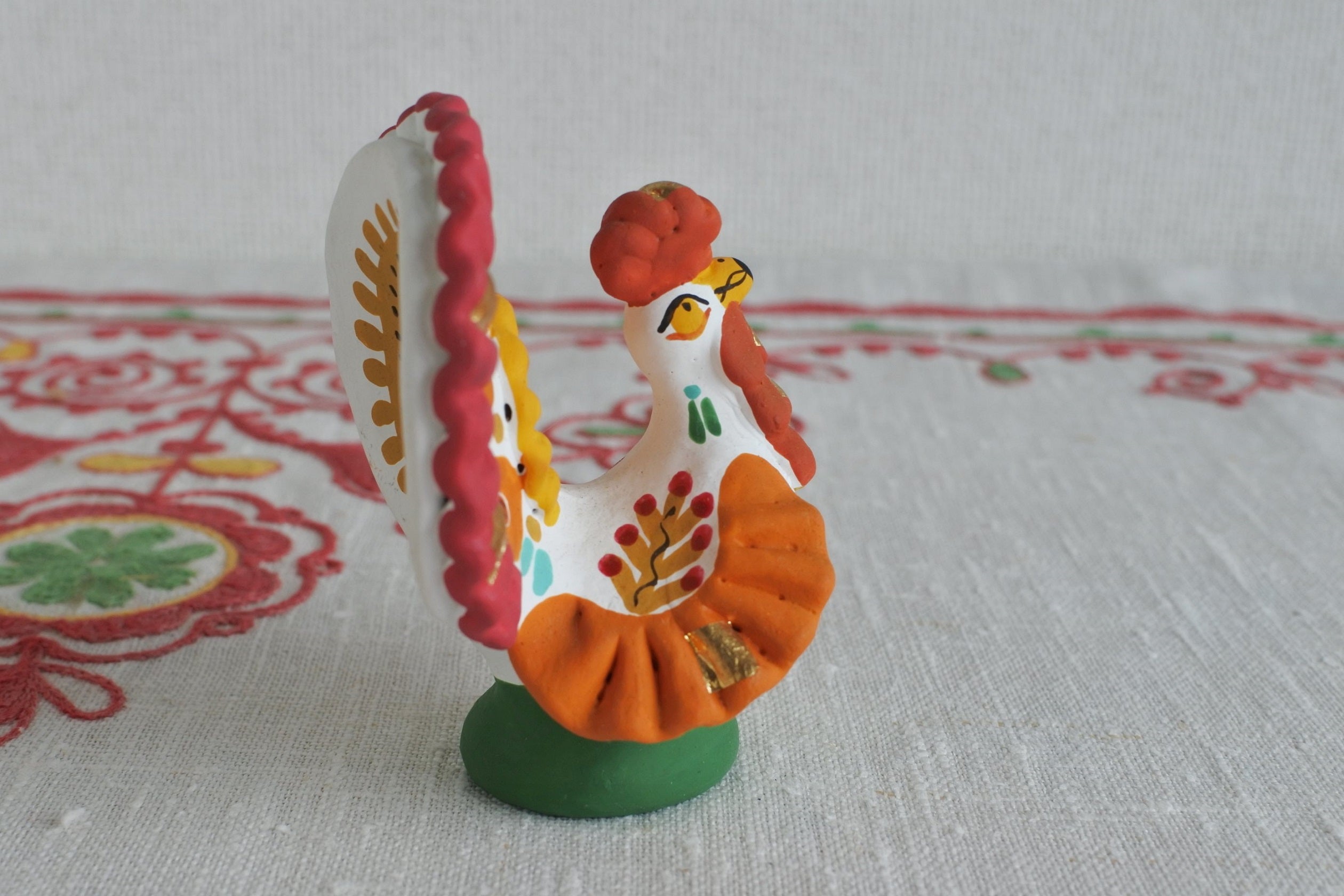 ディムコヴォのクレイドール ロシア民芸品 土人形 ターキー 七面鳥