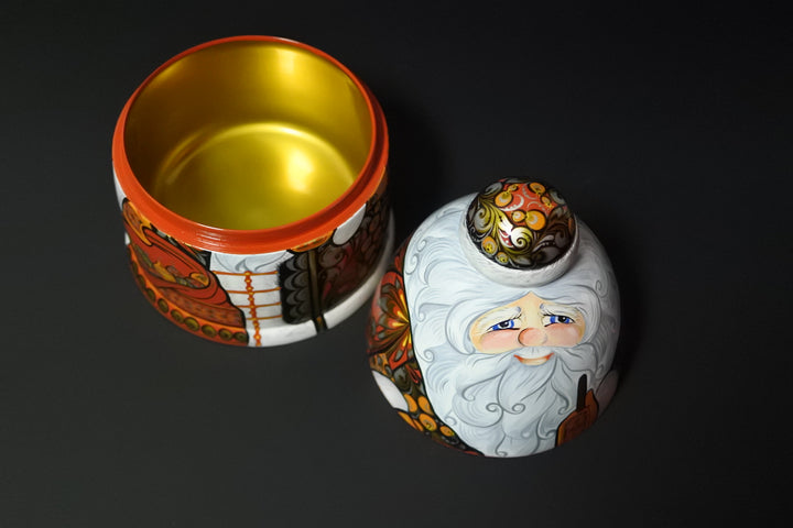 ホフロマ塗　ジェドマロースのプレゼントボックス　赤いガウン