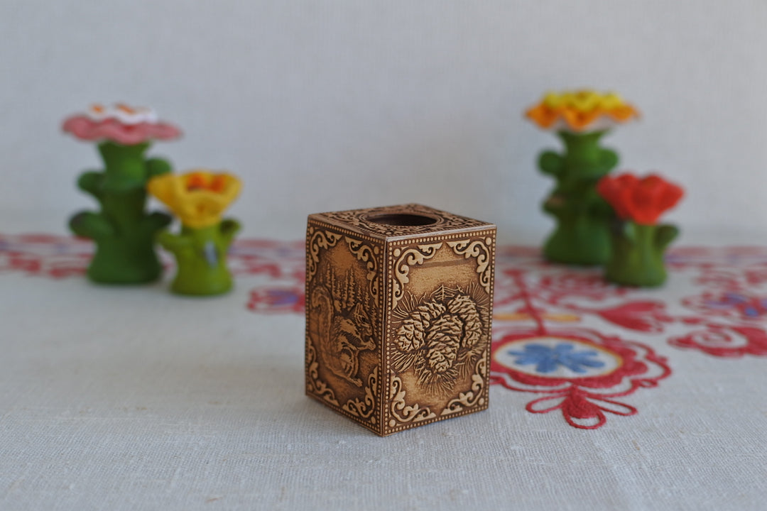 白樺細工ベレスタ　楊枝立て　キタリス