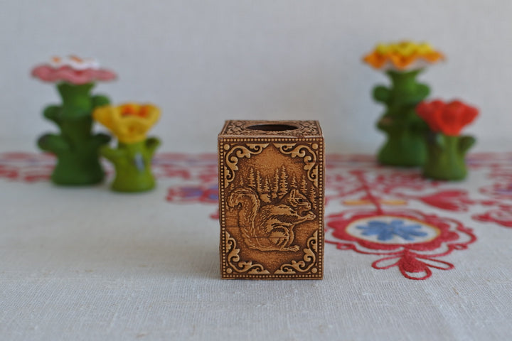 白樺細工ベレスタ　楊枝立て　キタリス