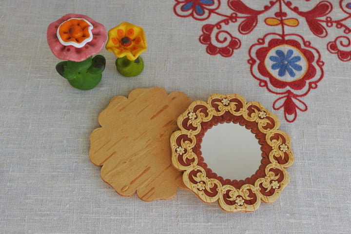 白樺細工ベレスタ　ミラー 　ガーランド