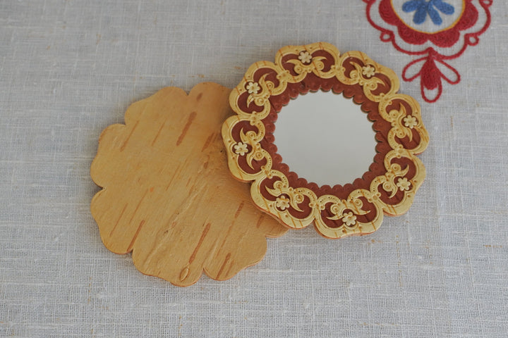 白樺細工ベレスタ　ミラー 　ガーランド