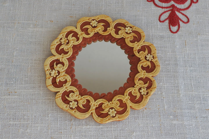 白樺細工ベレスタ　ミラー 　ガーランド