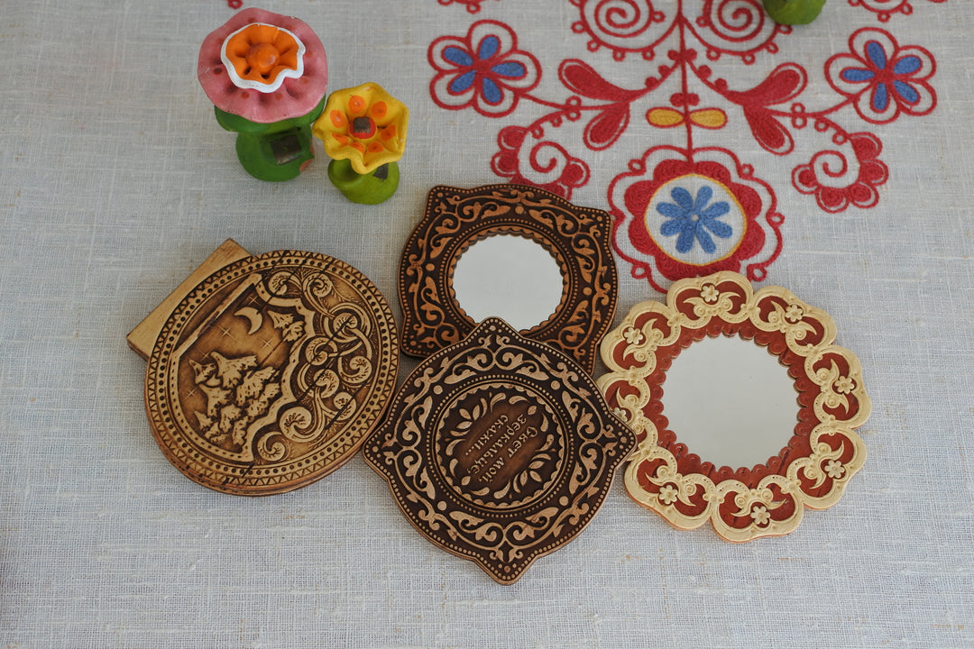 白樺細工ベレスタ　ミラー 　ガーランド