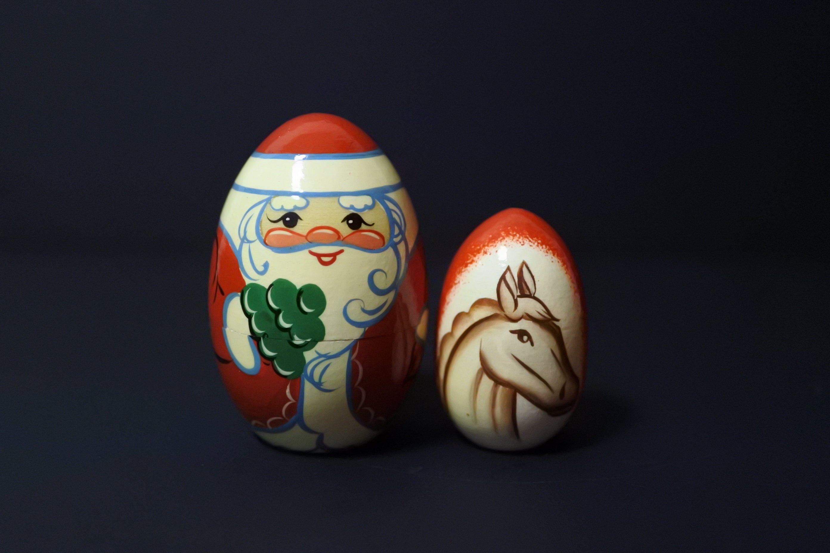 クリスマスマトリョーシカ ロシアのクリスマス 冬の使者 ロシア雑貨い