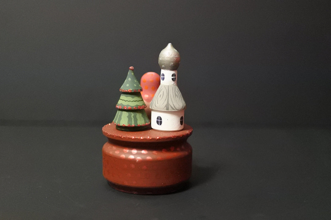 オーリャ・ロバノワのクリスマスの小箱　ボルドー色