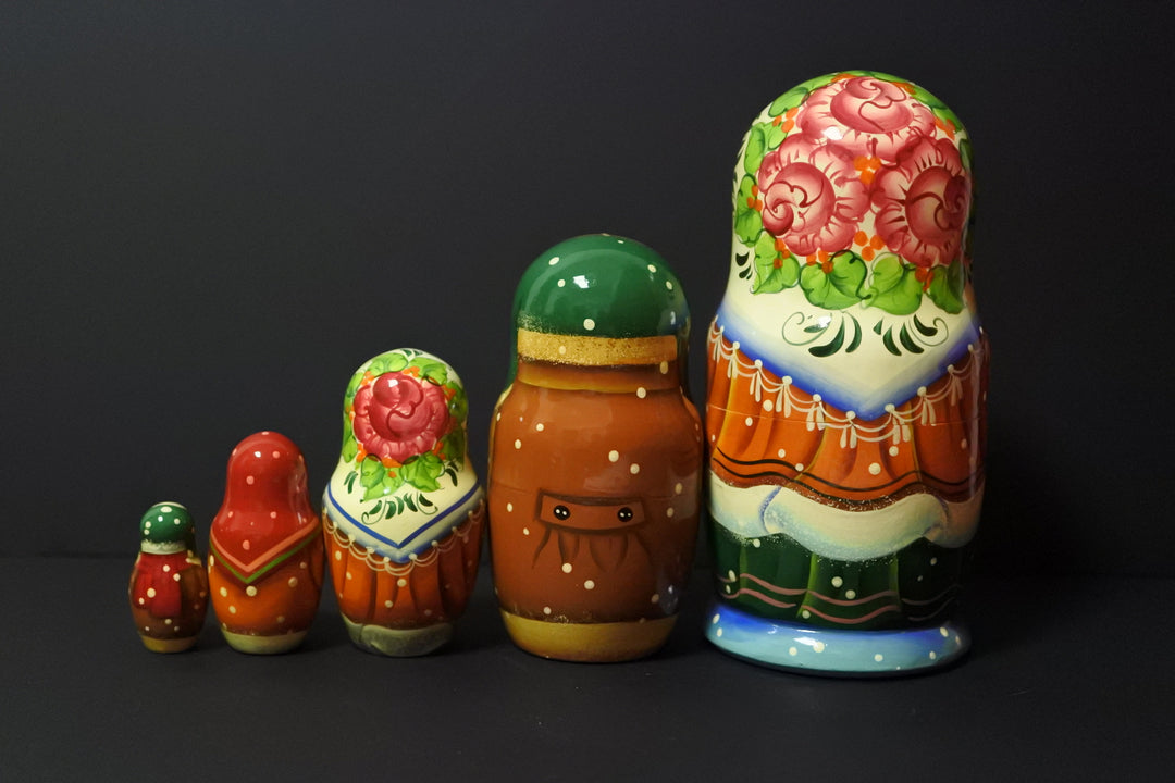 マトリョーシカ　雪の日　5P　