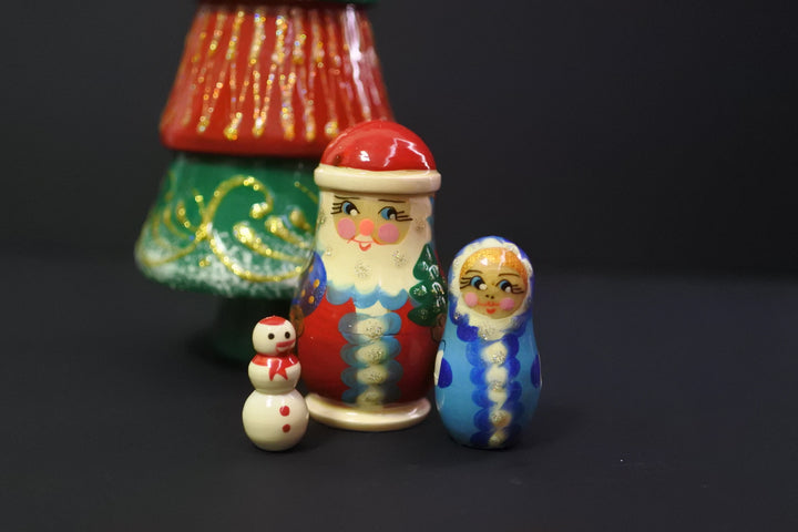 クリスマスマトリョーシカ　クリスマスツリー　4P