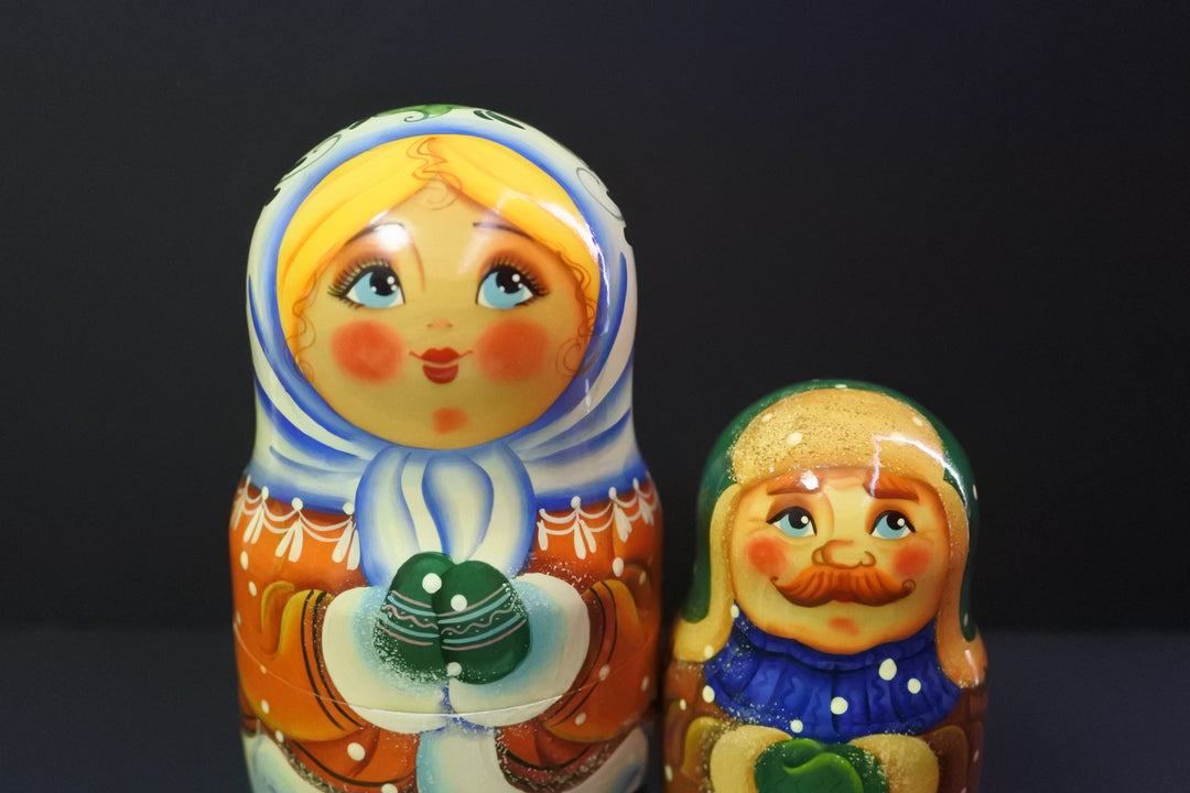 マトリョーシカ　雪の日　5P　