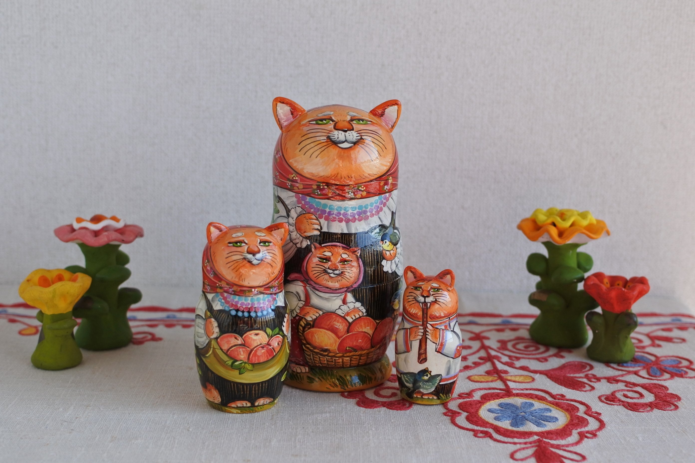 作家ものマトリョーシカ ロシア人アーティスト ロシア雑貨いりえの