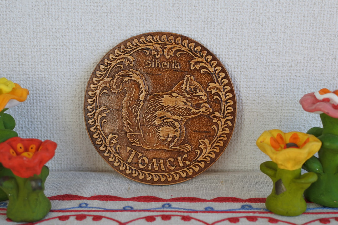 白樺細工ベレスタ　コースター 　キタリス