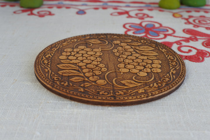 白樺細工ベレスタ　コースター  ななかまど