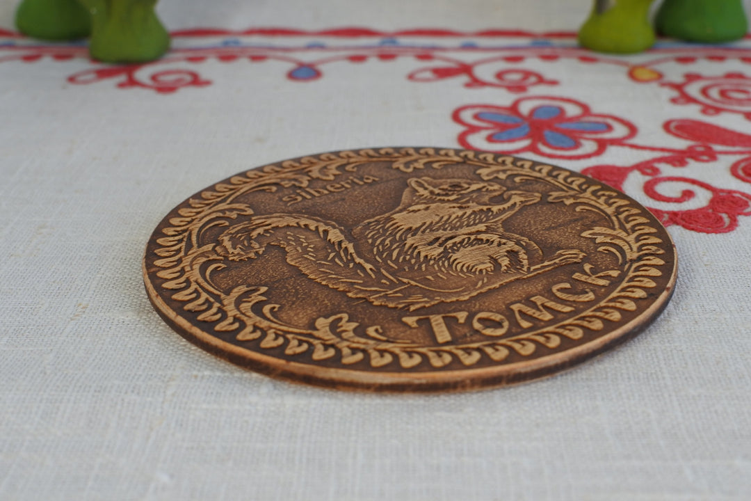 白樺細工ベレスタ　コースター 　キタリス