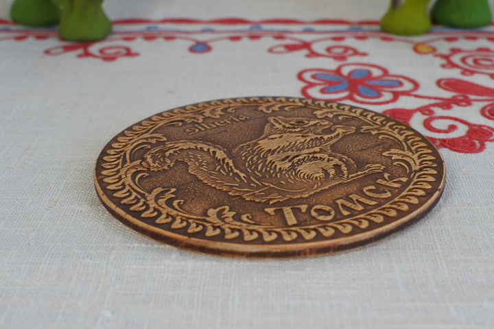 白樺細工ベレスタ　コースター 　キタリス