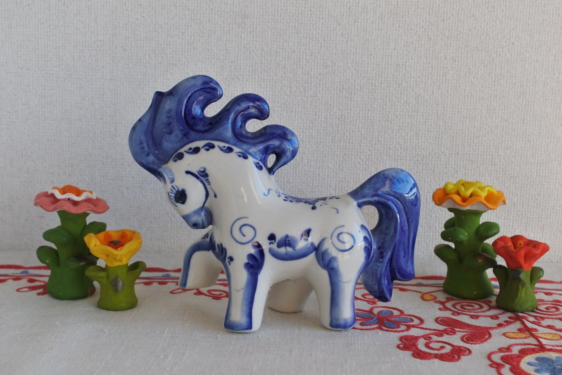 2026年干支午 グジェリ陶器 せむしの仔馬 – ロシア雑貨 いりえのほとり