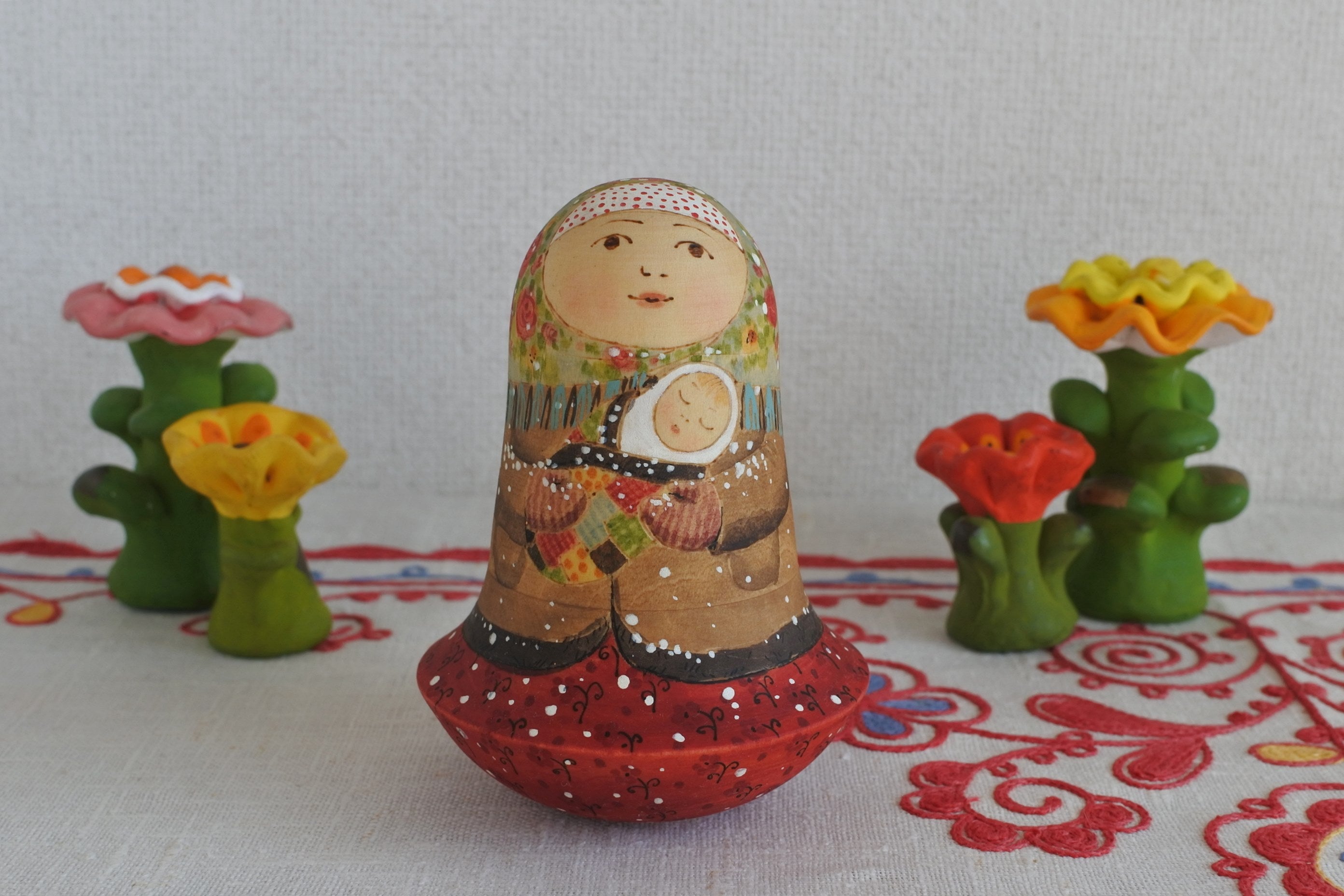 作家ものマトリョーシカ ロシア人アーティスト ロシア雑貨いりえの