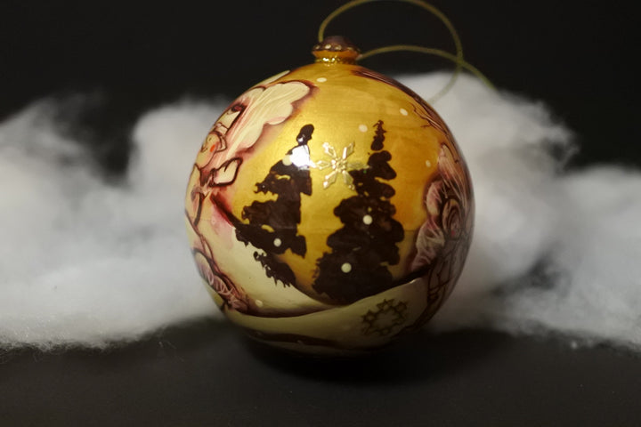 クリスマスボール　雪あそび　