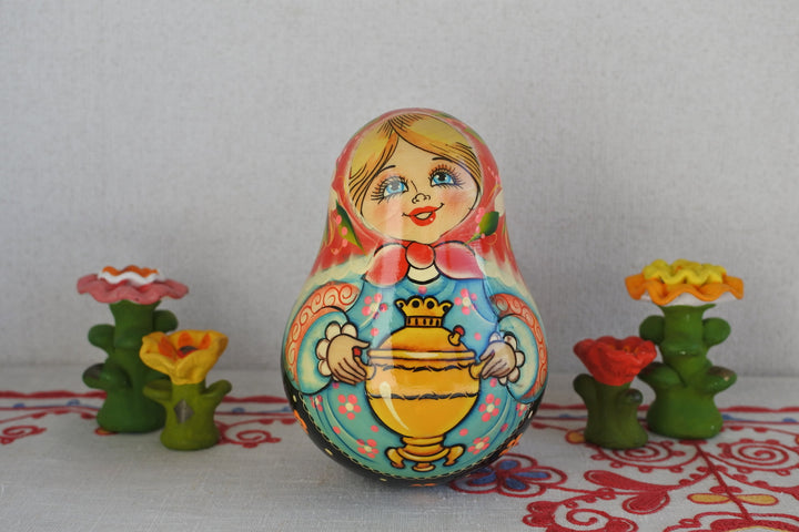 起き上がりこぼし♪　サモワールでお茶を