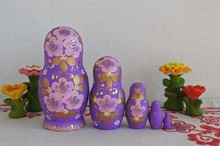デニソワのマトリョーシカ　花の妖精　ジャズ　5P