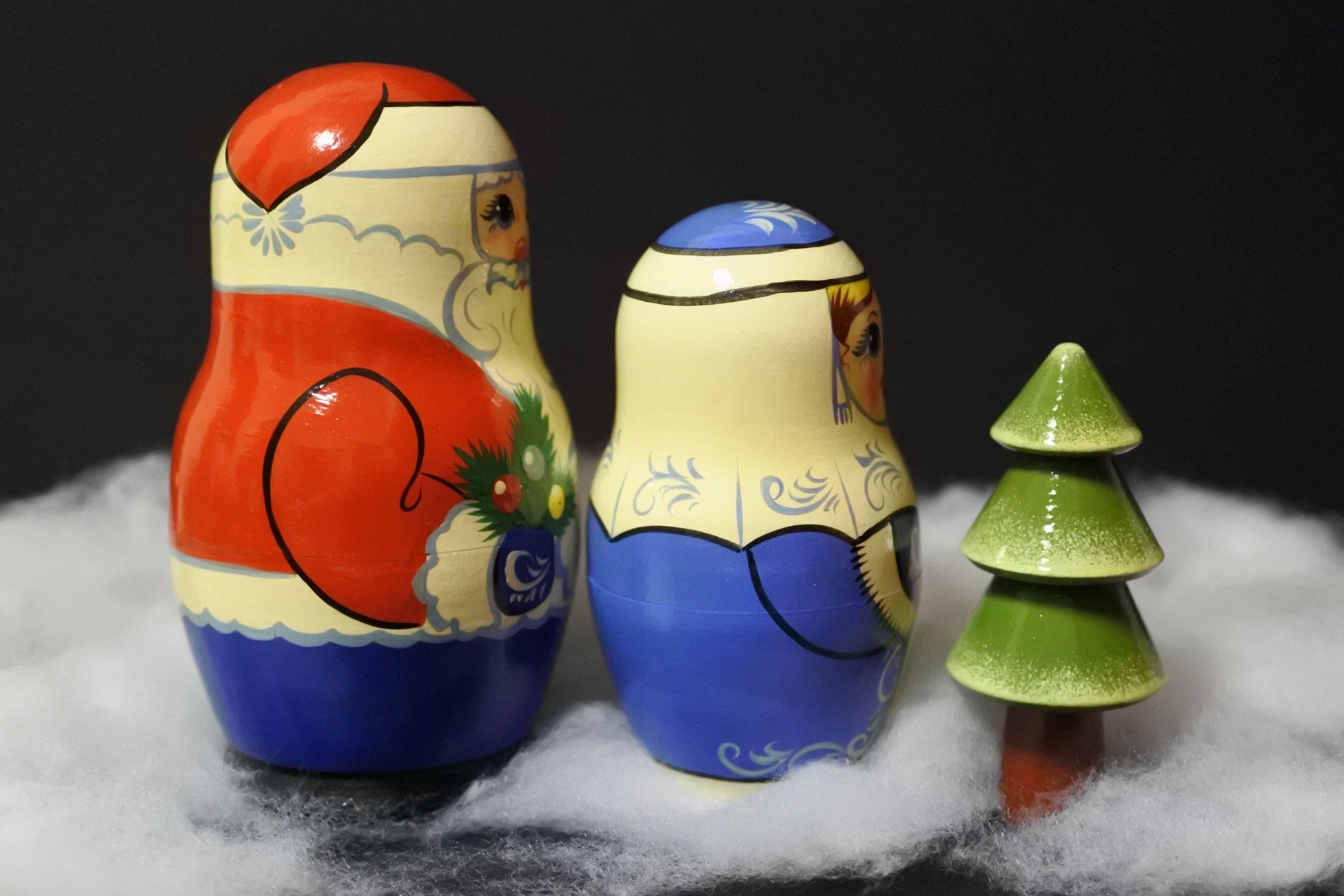 クリスマスマトリョーシカ ロシアのクリスマス 冬の使者 ロシア雑貨い