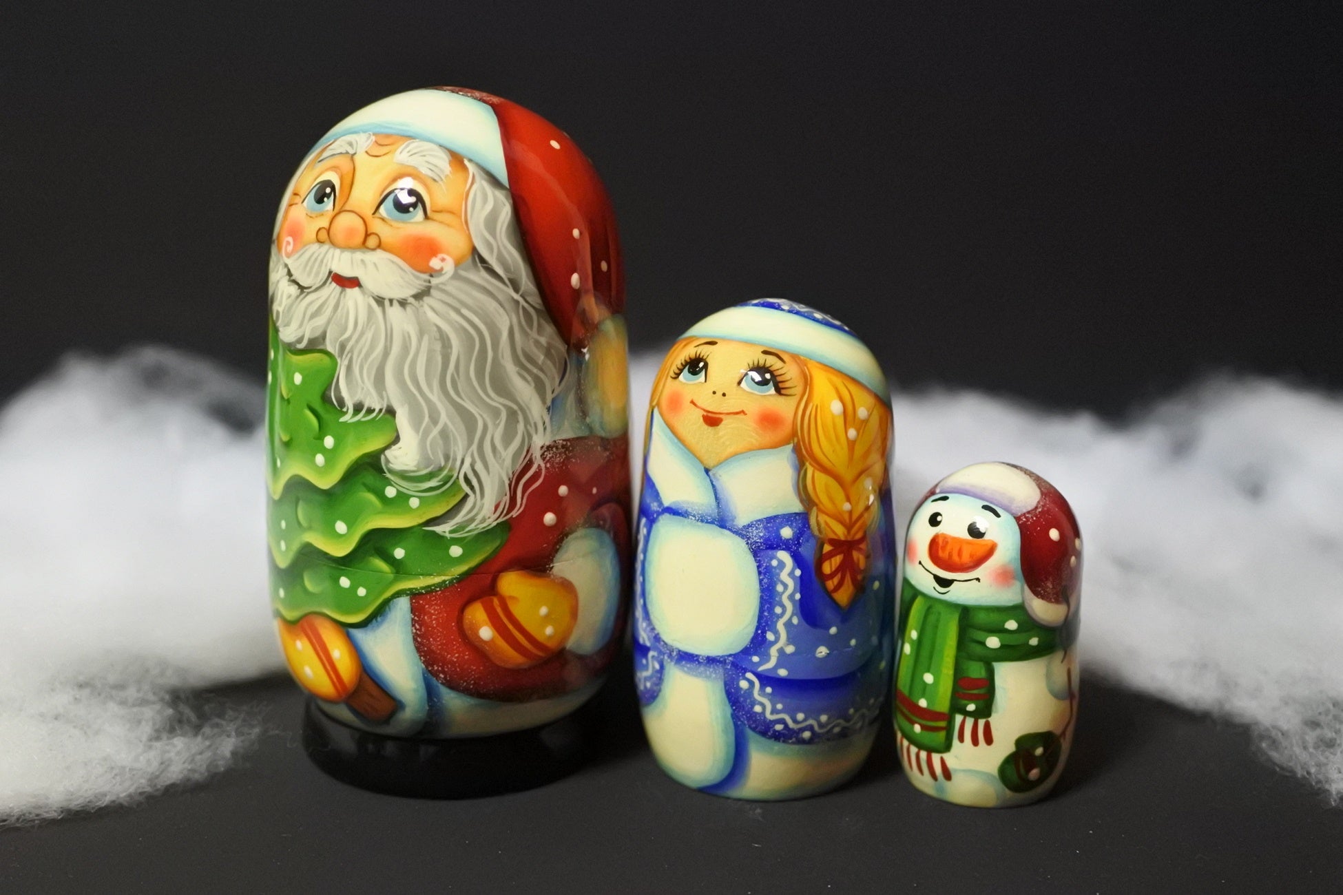 クリスマスマトリョーシカ ロシアのクリスマス 冬の使者 ロシア雑貨いりえのほとり 神戸 – ロシア雑貨 いりえのほとり