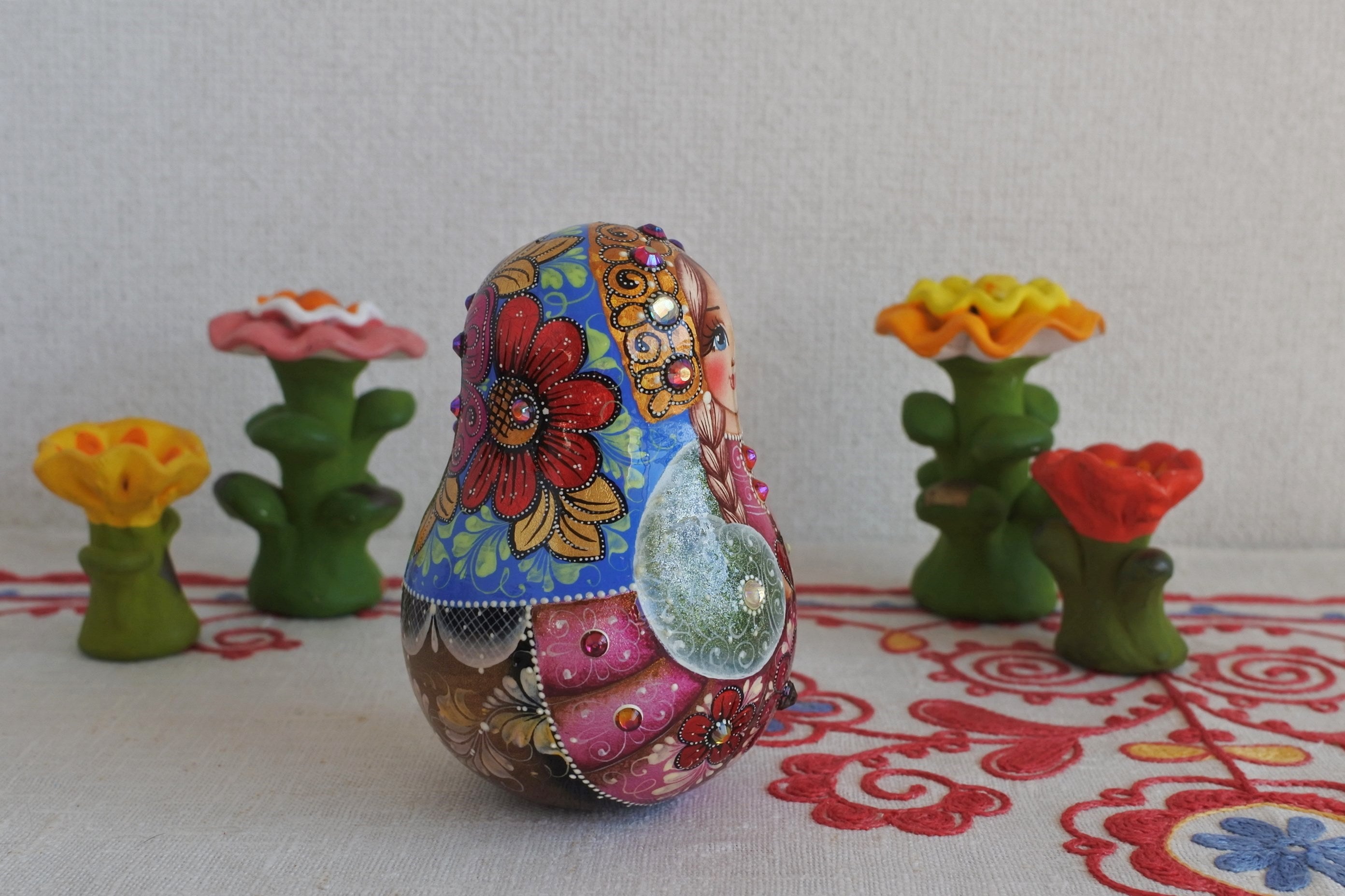 作家ものマトリョーシカ ロシア人アーティスト ロシア雑貨いりえの