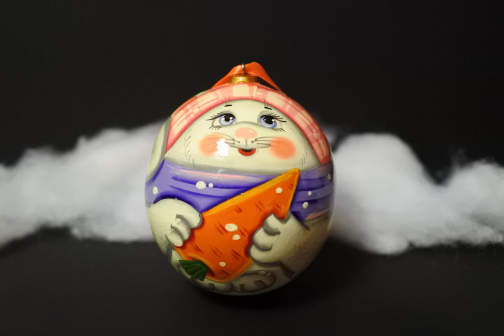 クリスマスボール　雪うさぎ