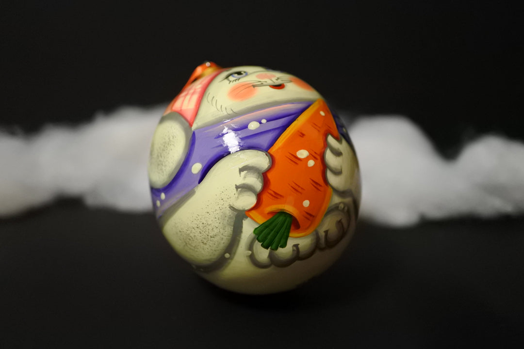 クリスマスボール　雪うさぎ