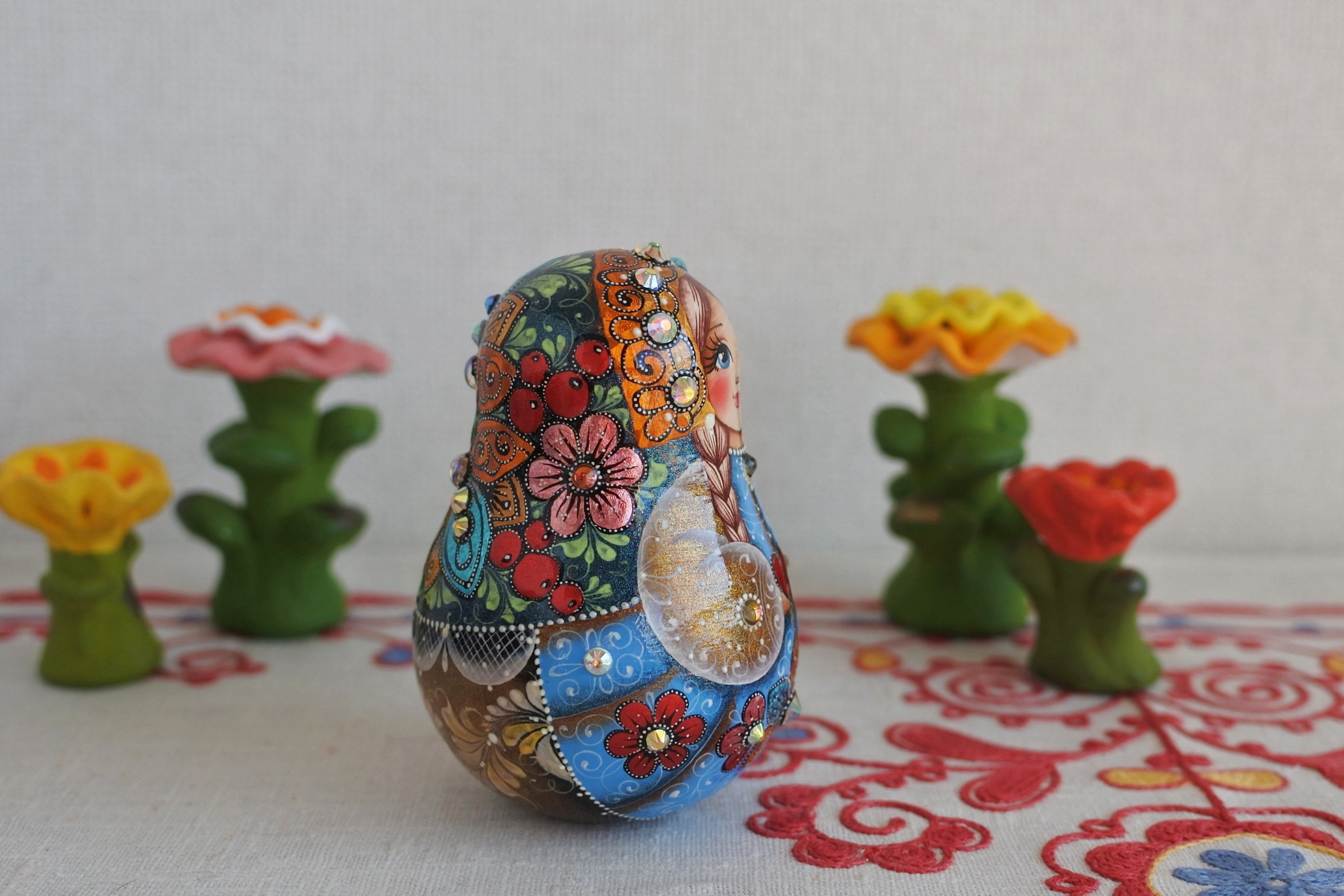 作家ものマトリョーシカ ロシア人アーティスト ロシア雑貨いりえの