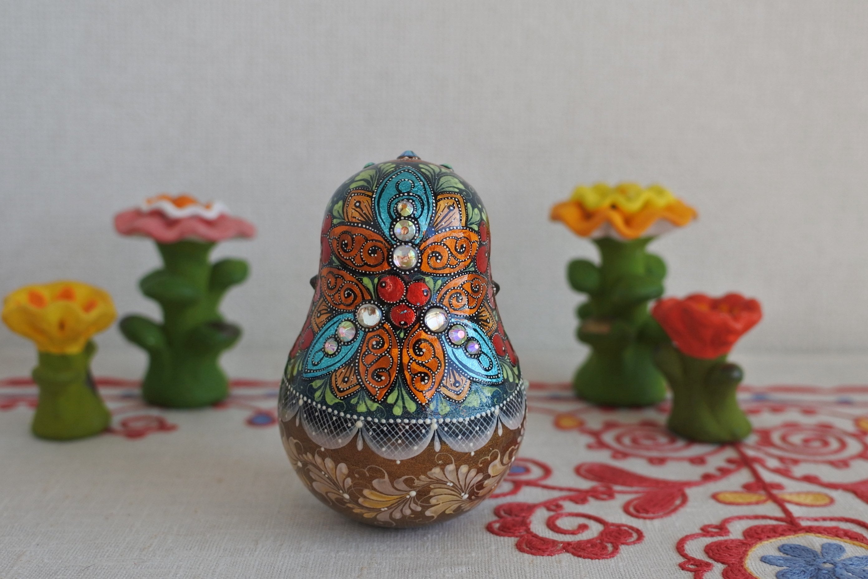 スベトラーナ・ジュルキナの起き上がりこぼし 愛がいっぱい ブルー