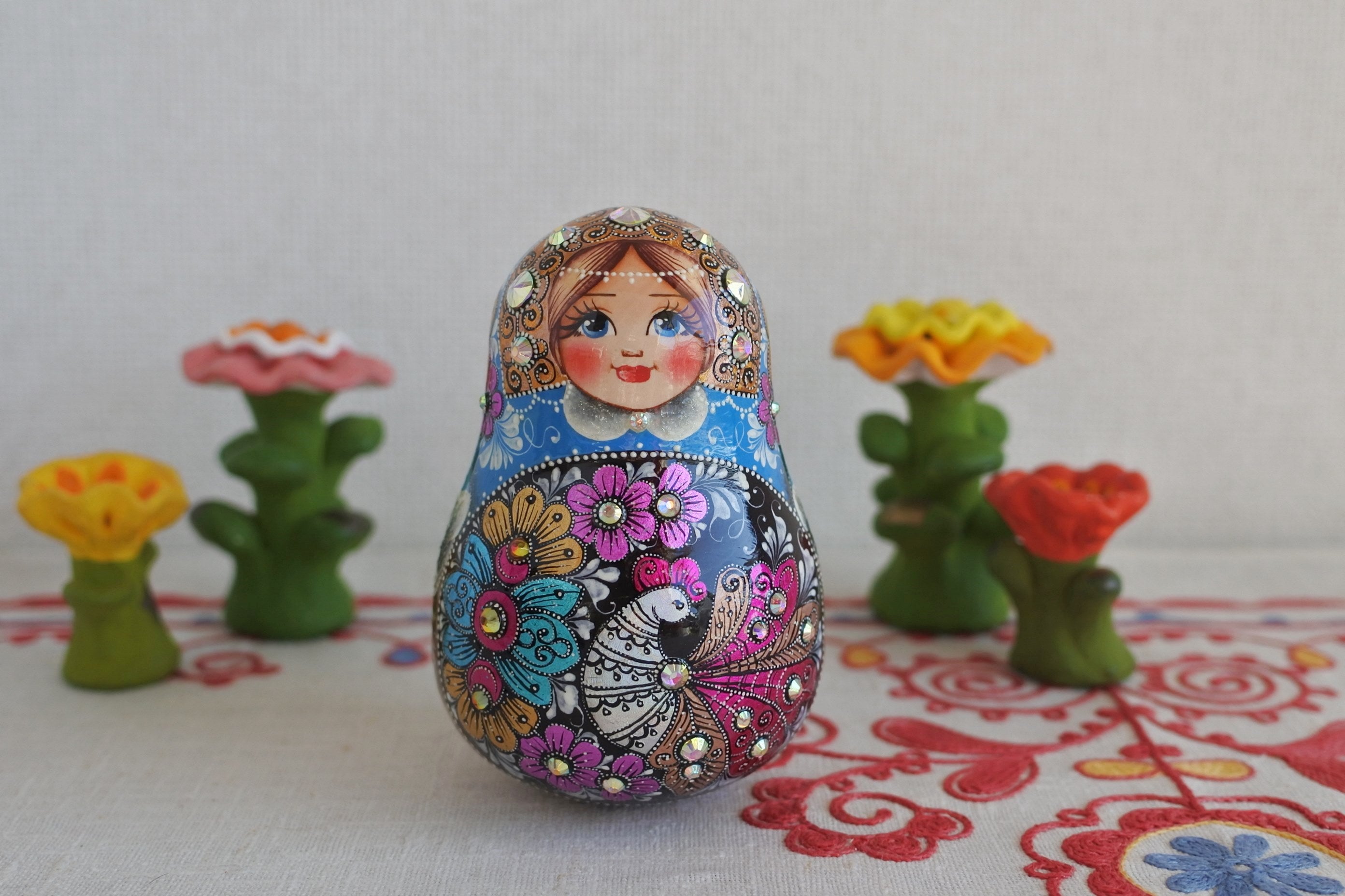 作家ものマトリョーシカ ロシア人アーティスト ロシア雑貨いりえの