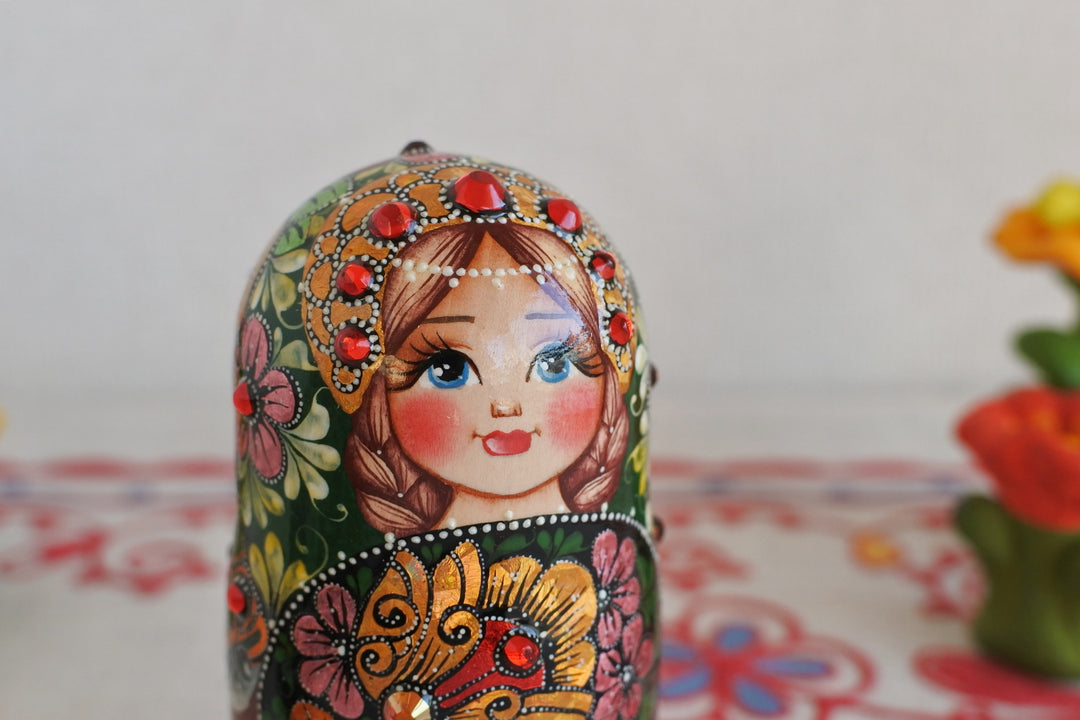 スベトラーナ・ジュルキナのマトリョーシカ　小鳥と蝶 3P