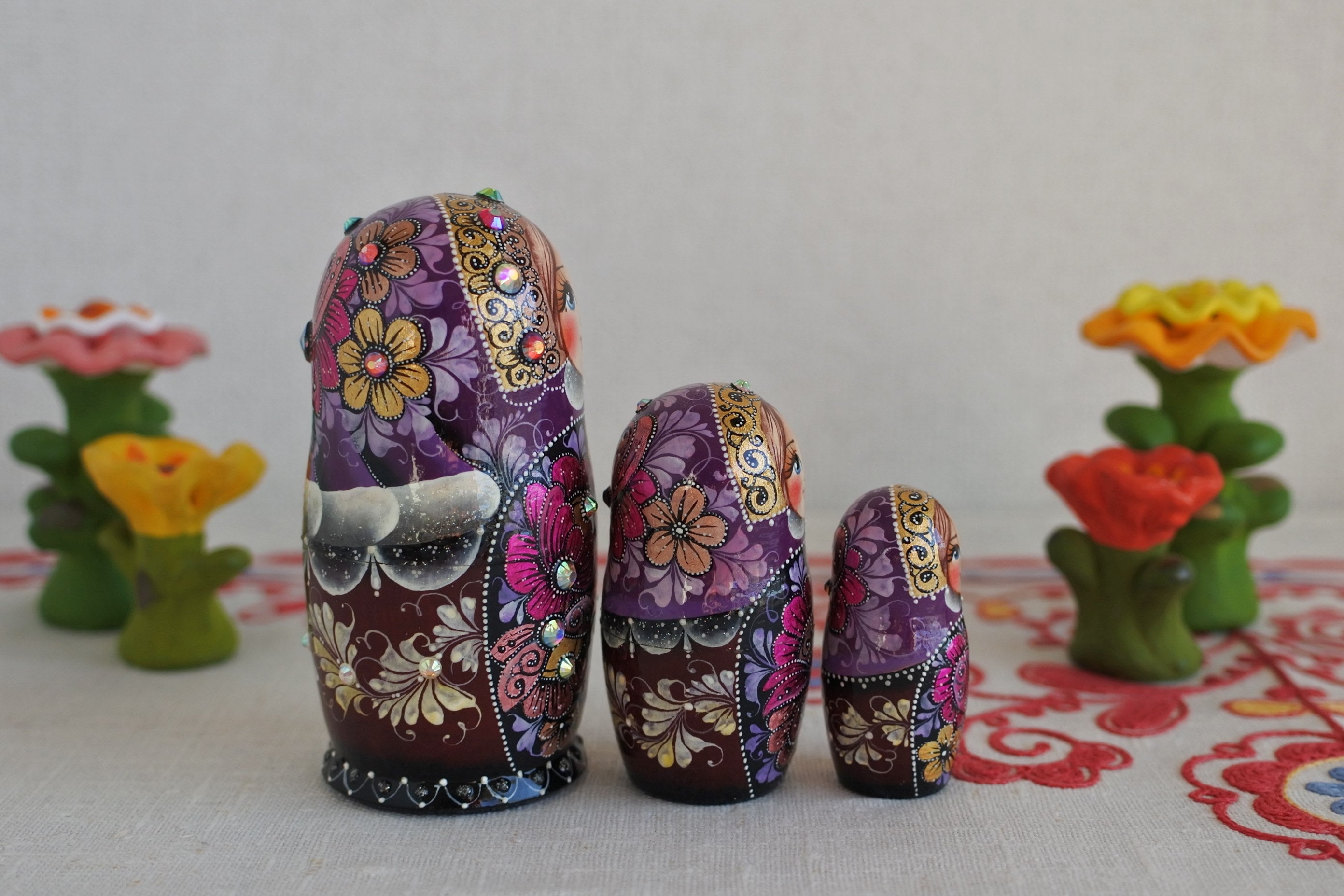 作家ものマトリョーシカ ロシア人アーティスト ロシア雑貨いりえの