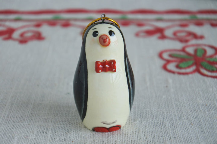 木の人形　ペンギン