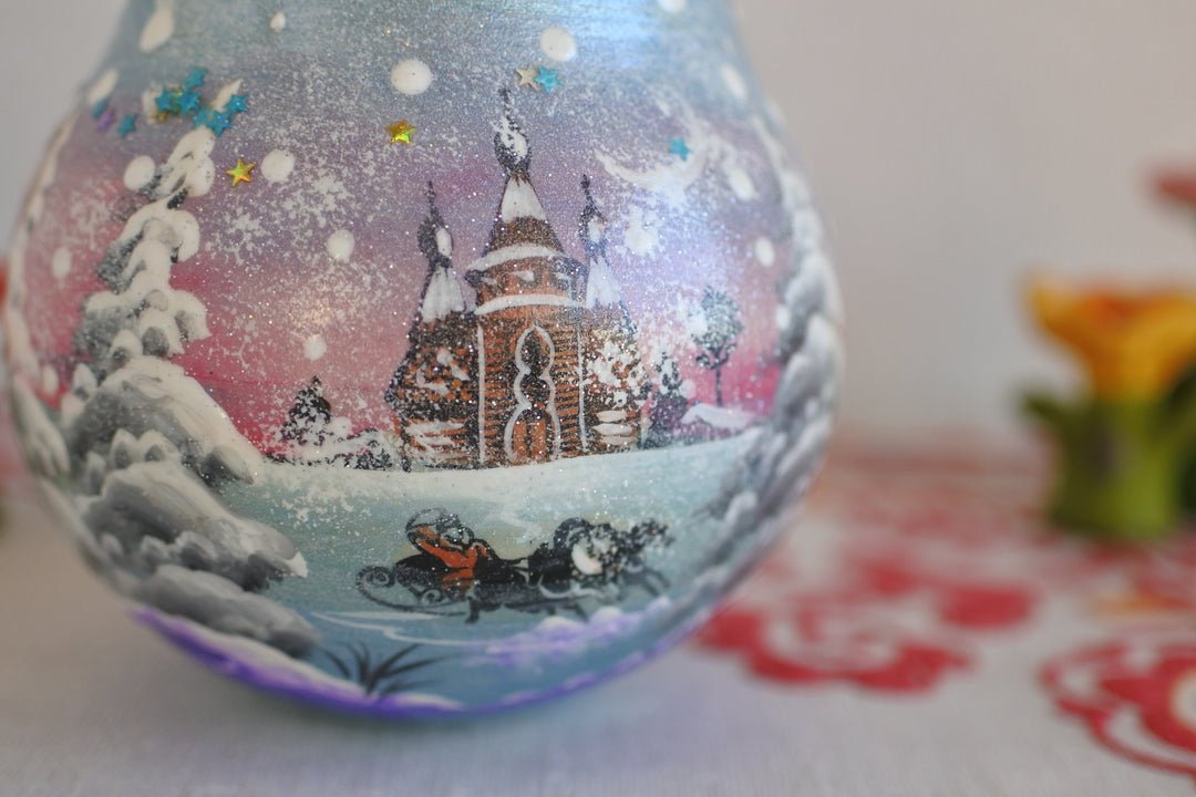 起き上がりこぼし　雪原のトロイカ　ブルー