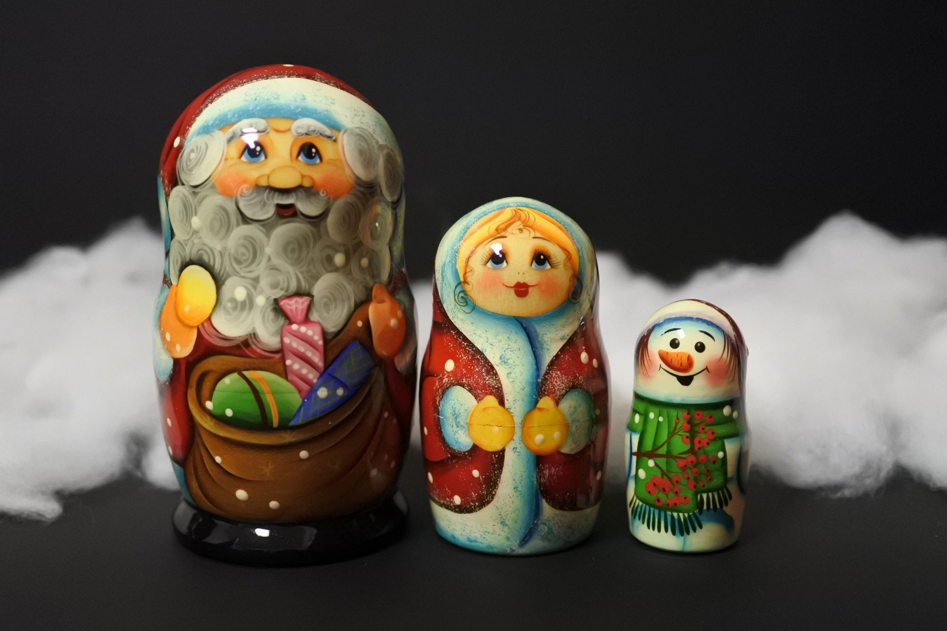 クリスマスマトリョーシカ ロシアのクリスマス 冬の使者 ロシア雑貨いりえのほとり 神戸 – ロシア雑貨 いりえのほとり