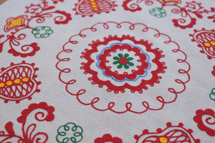 アルハンゲリスクの刺繍　クッションカバー