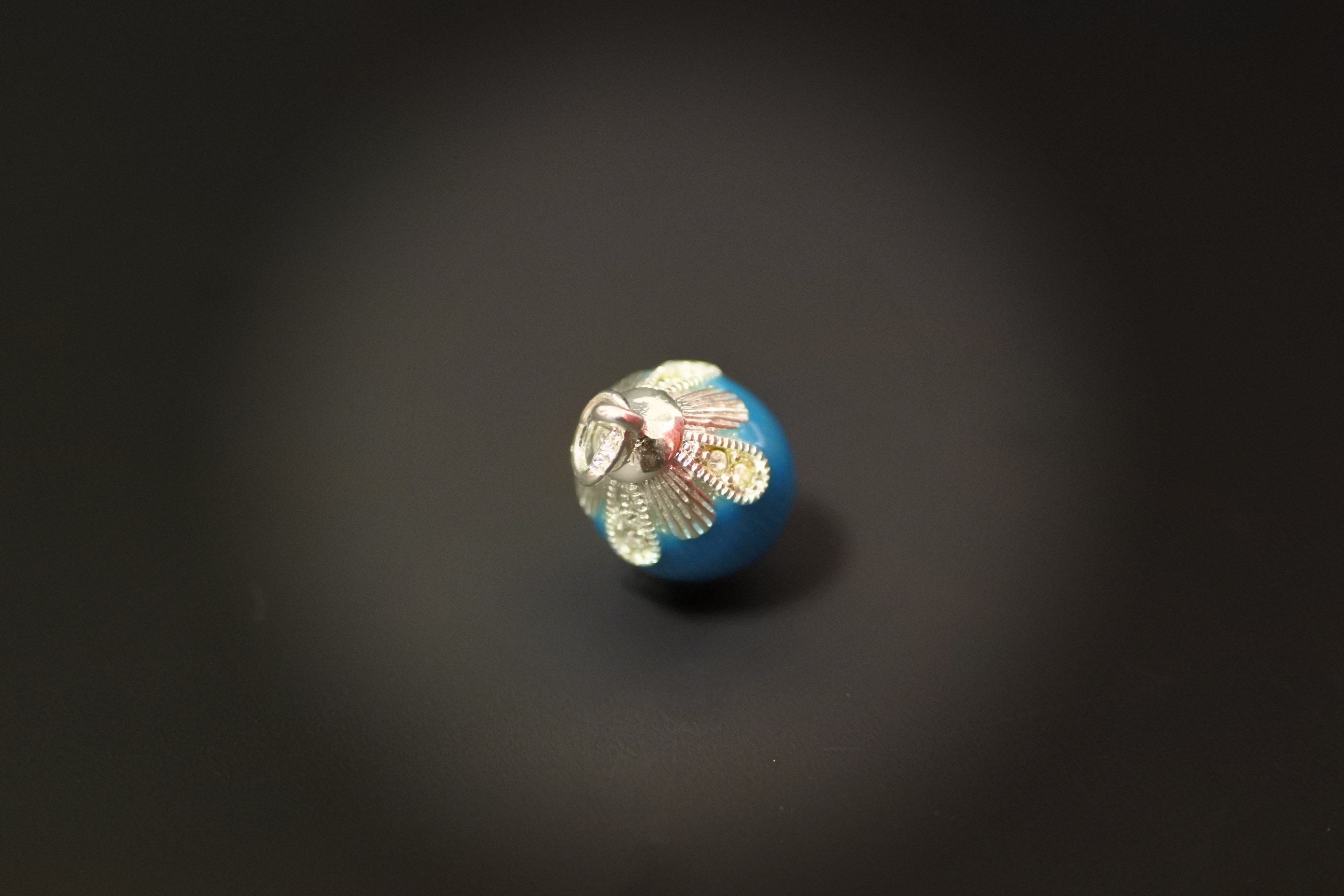 インペリアルエッグ ペンダントトップ ティアラ ブルー 卵型